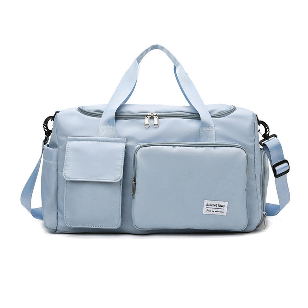 Waterproof and Lightweight Zipper Sports Gym Bag With Shoe Compartment_12