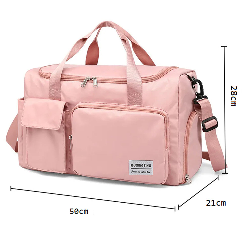 Waterproof and Lightweight Zipper Sports Gym Bag With Shoe Compartment_19