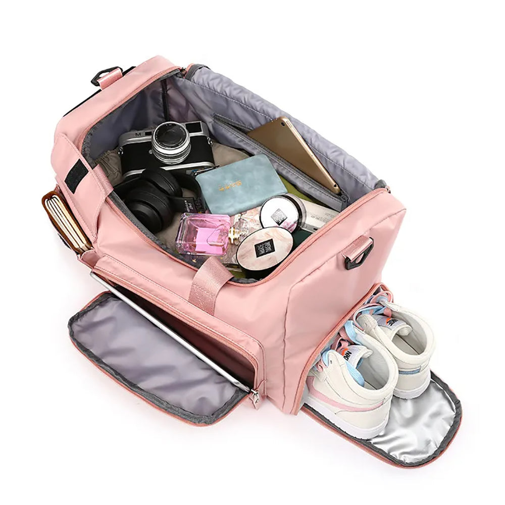 Waterproof and Lightweight Zipper Sports Gym Bag With Shoe Compartment_15