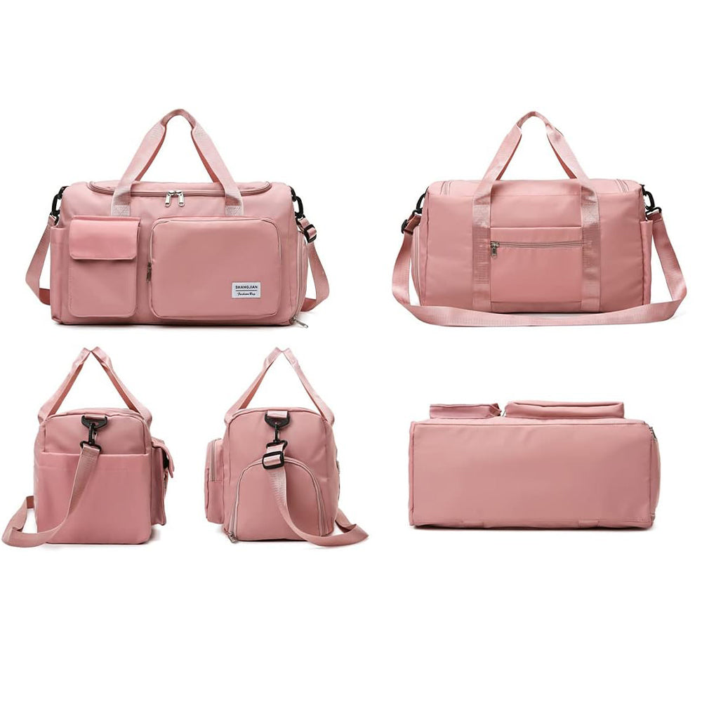 Waterproof and Lightweight Zipper Sports Gym Bag With Shoe Compartment_14