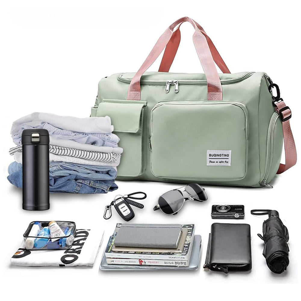 Waterproof and Lightweight Zipper Sports Gym Bag With Shoe Compartment_18