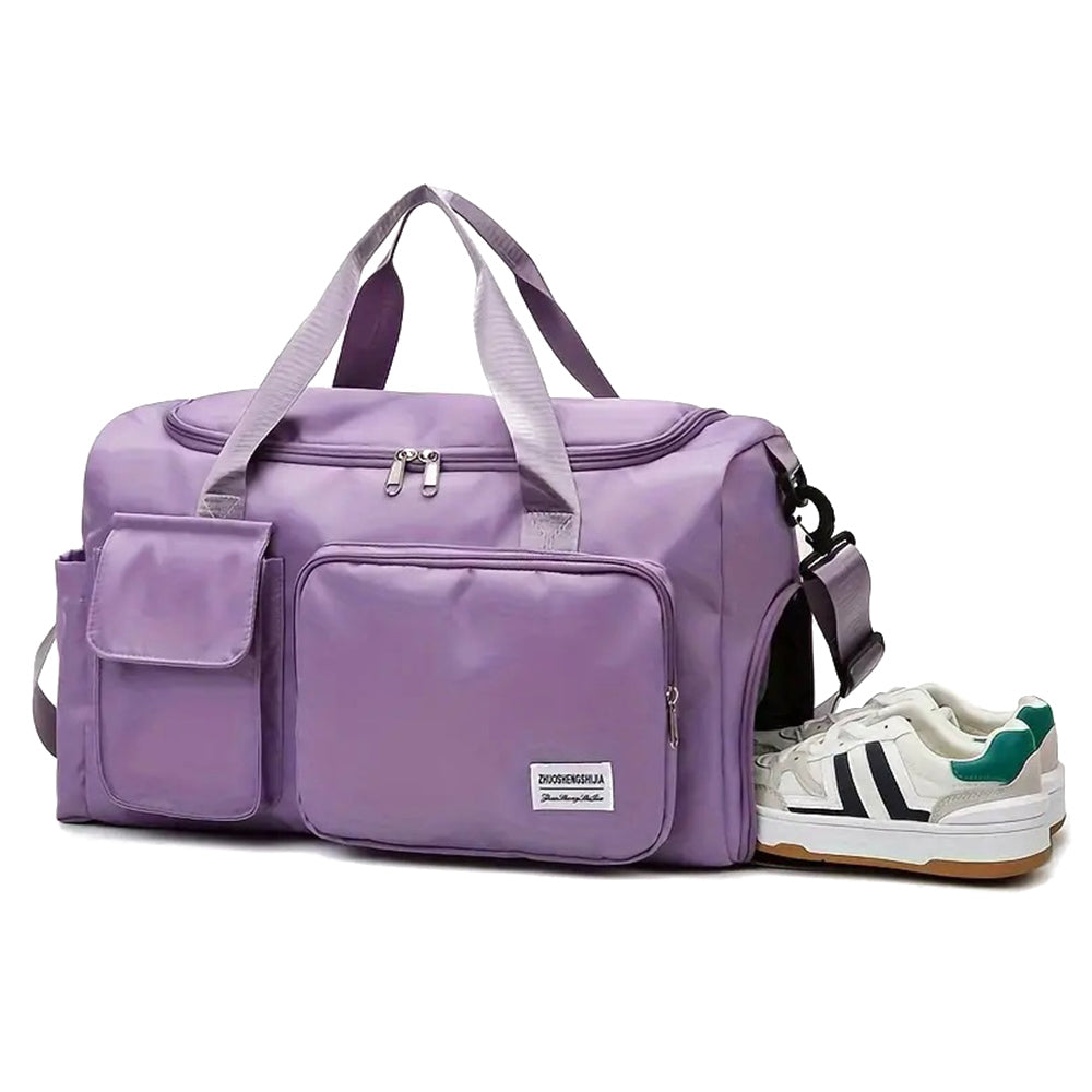 Waterproof and Lightweight Zipper Sports Gym Bag With Shoe Compartment_13