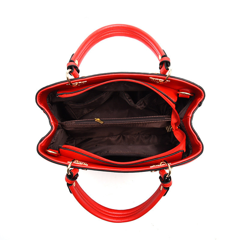 PU Leather Large Capacity Shoulder Messenger Bag