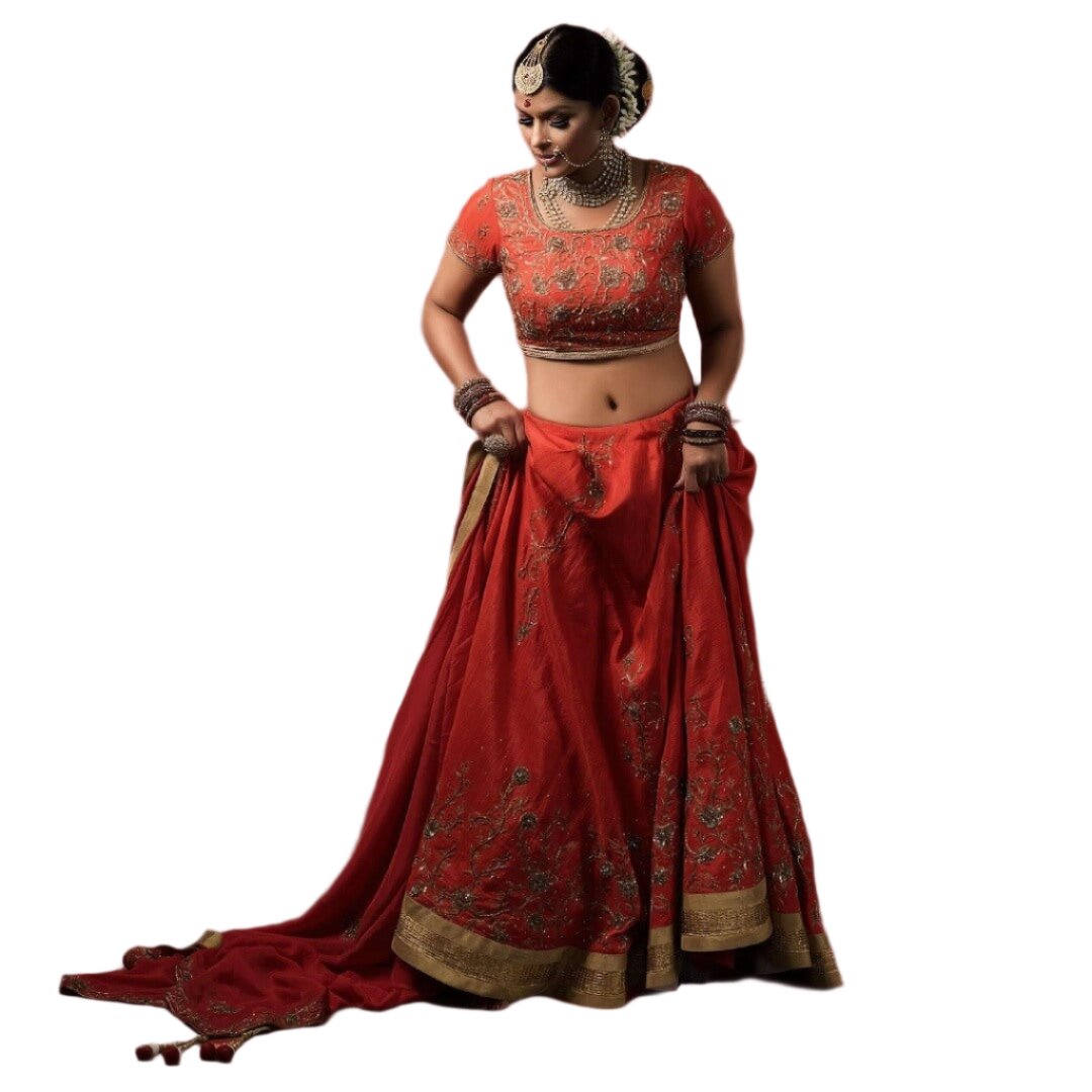 Bridal Lehenga in Silk