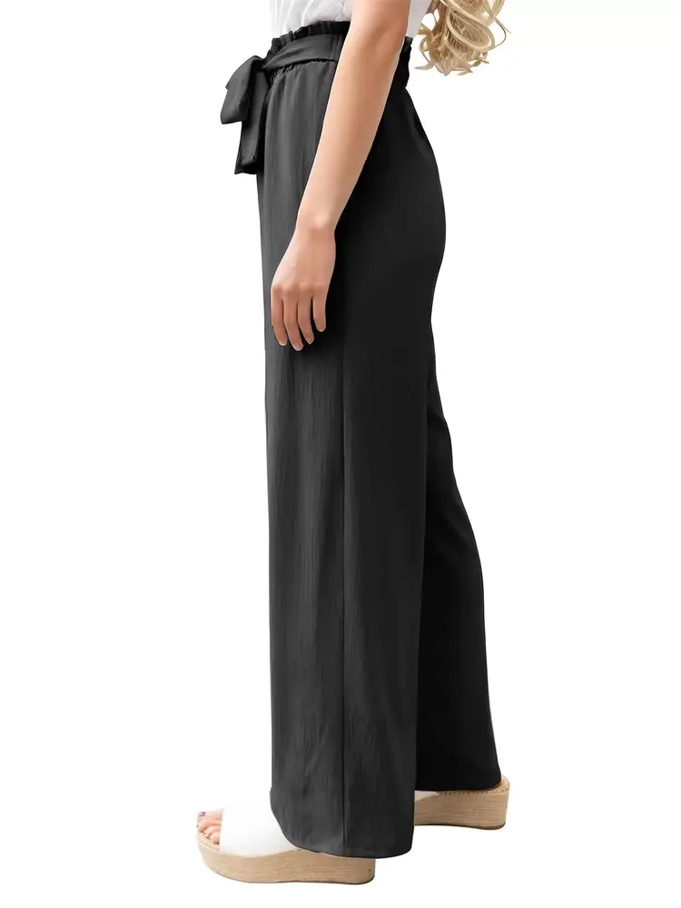 Men's High Rise Elastic Waist Palazzo Pants