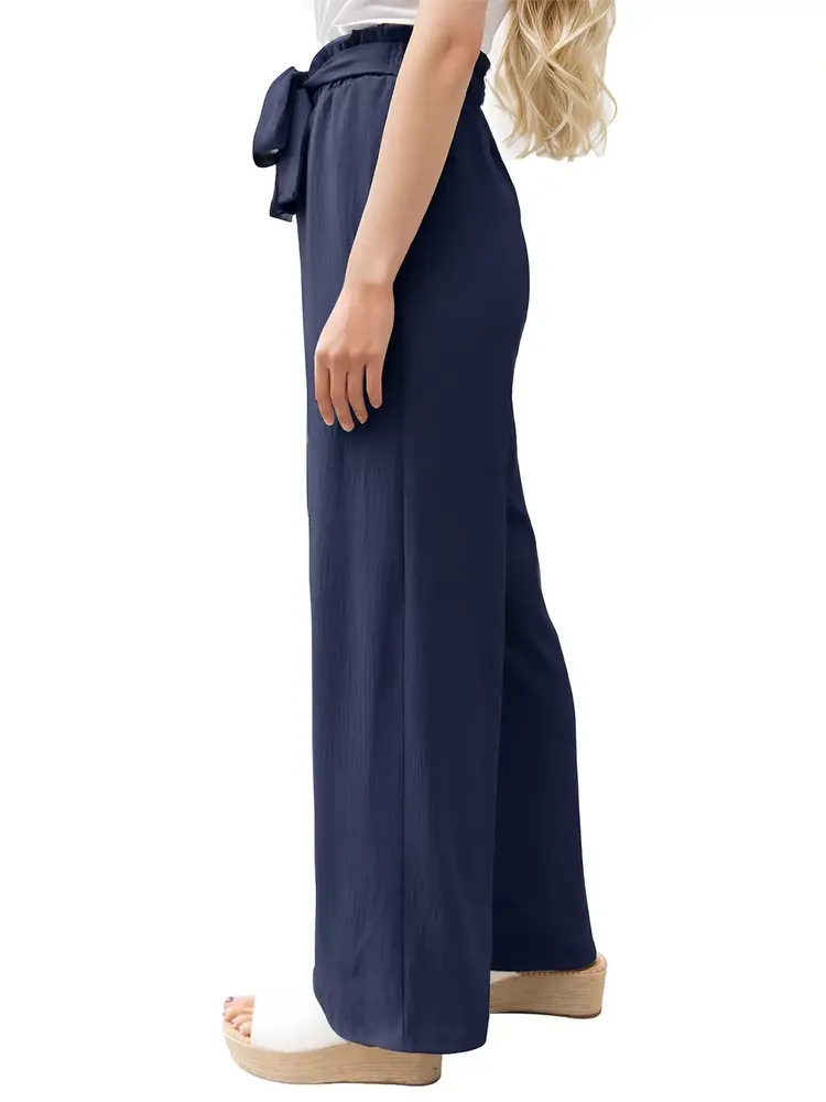 Men's High Rise Elastic Waist Palazzo Pants