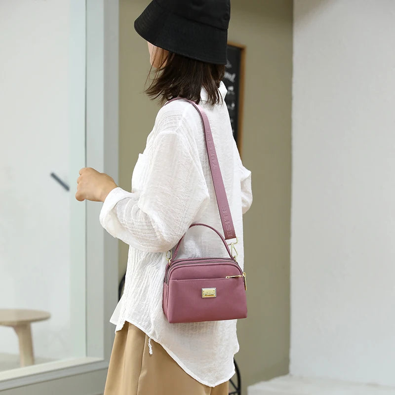 Brand Elegant Small Women's Shoulder bag Nylon Female CrossBody Bag Tote Girl Purse Phone bag Daily Ladies Messenger Bag