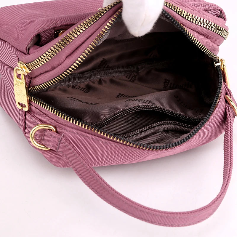 Brand Elegant Small Women's Shoulder bag Nylon Female CrossBody Bag Tote Girl Purse Phone bag Daily Ladies Messenger Bag