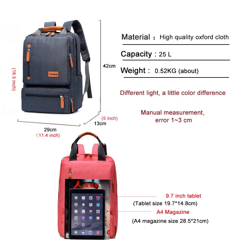 New Men Casual Computer Backpack Light 15.6 inch Laptop, student backpack
