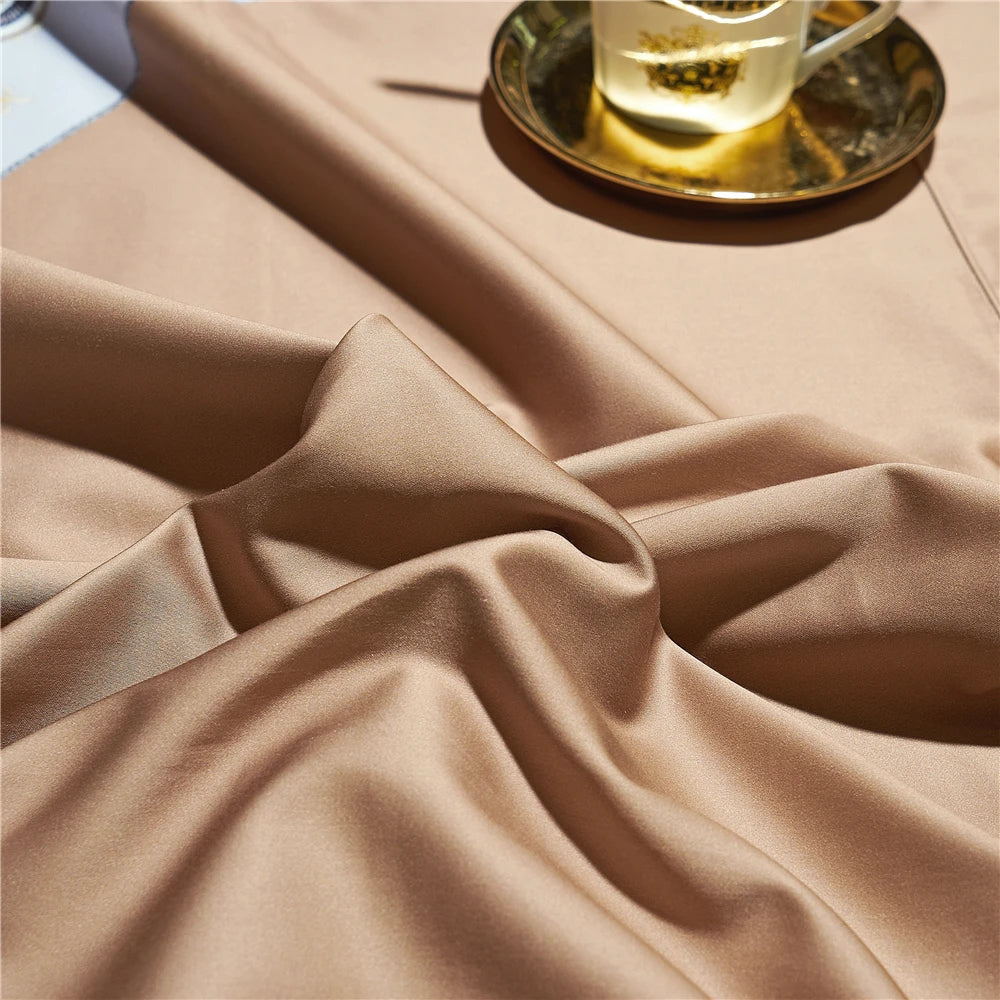 Elegant Arc Blue Light Brown Grey Pattern4Pieces Bedding Sets Digital Printing BedSheets Pillowcase Duvet Cover Queen King Size