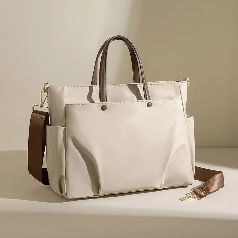 Women's Bag Waterproof Wear-resistant Soft Solid Bags For Women Accommodates 15-inch Laptops Handbag Shoulder Bag Tote