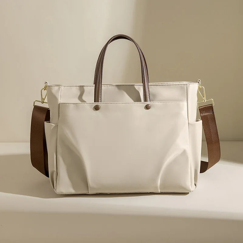 Women's Bag Waterproof Wear-resistant Soft Solid Bags For Women Accommodates 15-inch Laptops Handbag Shoulder Bag Tote