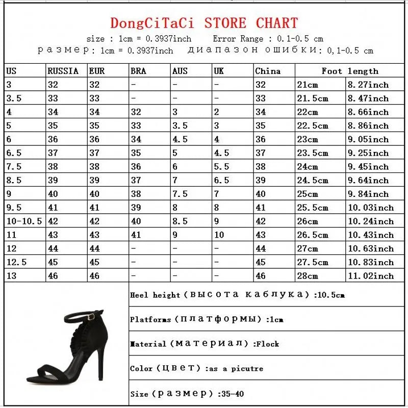 n Women High Heels Sandals Shoes Woman Pumps Fashion Ruffles Ankle Strap Buckle Party Wedding Ladies Sexy Stilettos