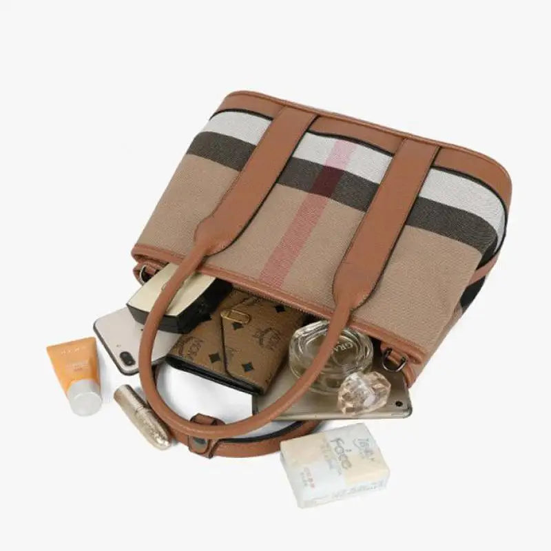 Luxury Handbags Plaid Printed