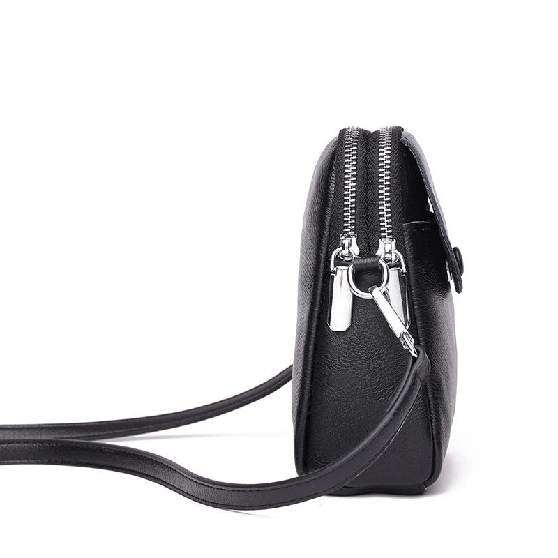 Women Bag Genuine Leather Phone Bag High Quality Shoulder Bag Luxury Female Crossbody Bag Shoulder Messenger Multi Layer Pockets