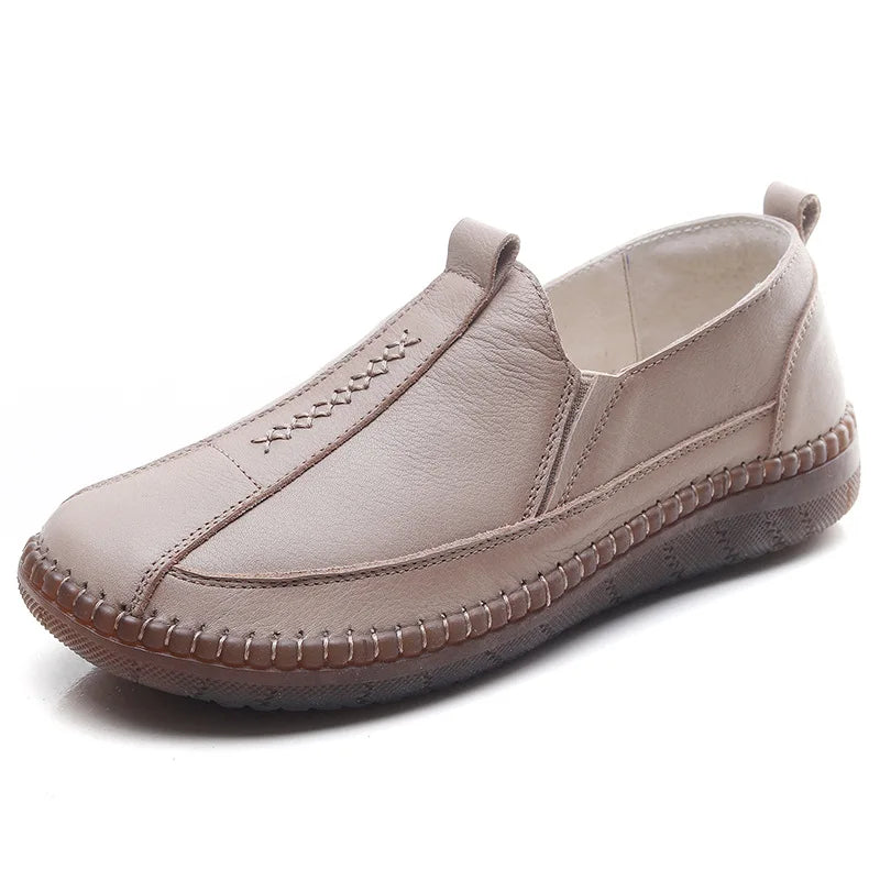 Cowhide soft soled women's shoes, genuine leather casual single shoes @ 2586