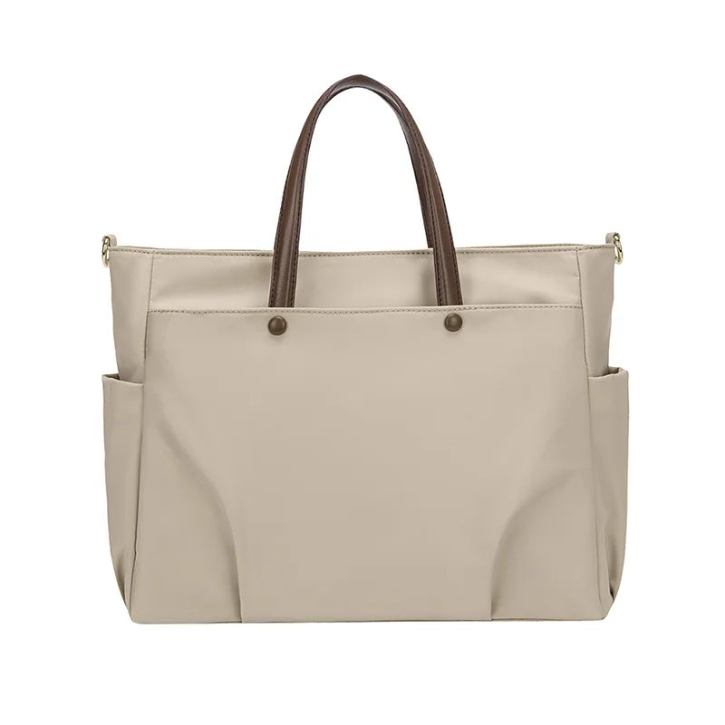 Women's Bag Waterproof Wear-resistant Soft Solid Bags For Women Accommodates 15-inch Laptops Handbag Shoulder Bag Tote