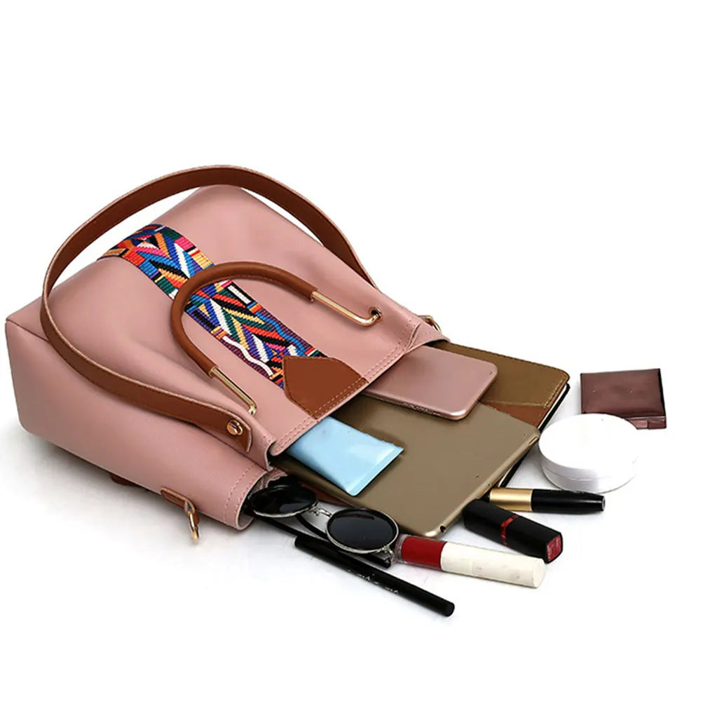 Women PU Leather Handbag with Adjustable Strap and Multiple Compartments for Ultimate Functionality and Style"